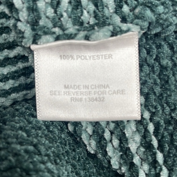 Modcloth Chenille Chunky Ombre Knit Play It Cowl Pullover Sweater Teal Medium - Picture 7 of 8